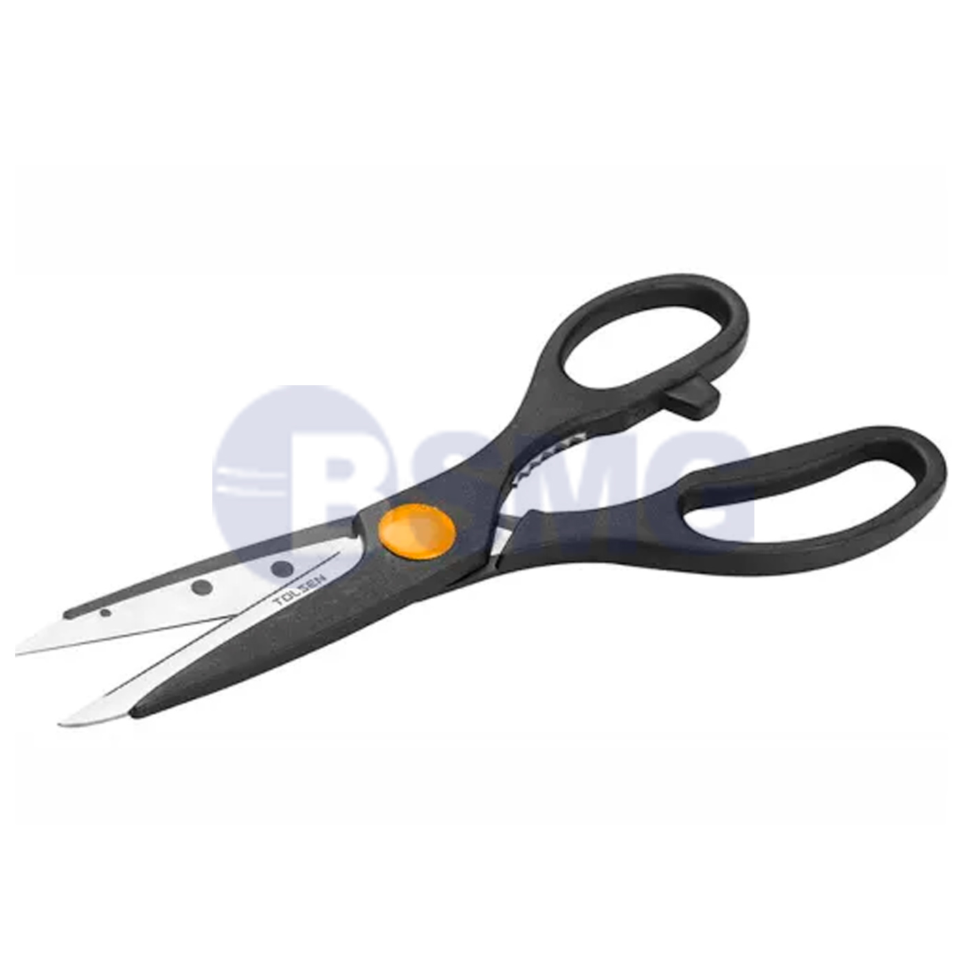 TOL202-30045 მაკრატელი მეტალის რეზინის სახელურით 8"   028119