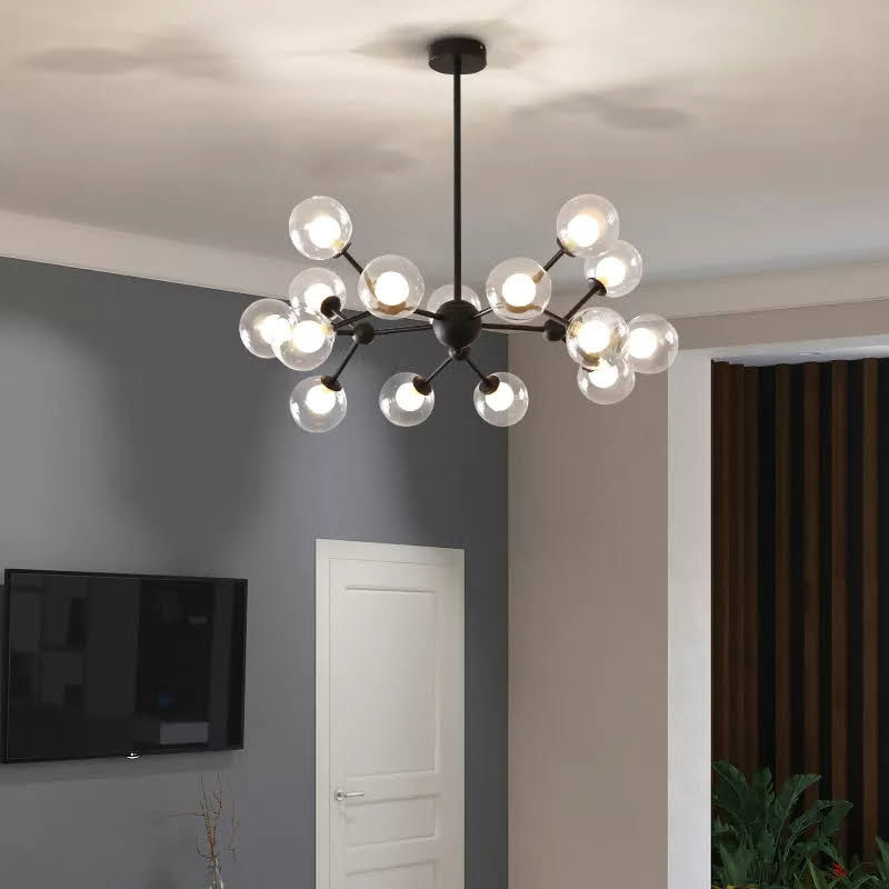 ჭაღი 9208/18 გამჭვირვალე შუშით   019109