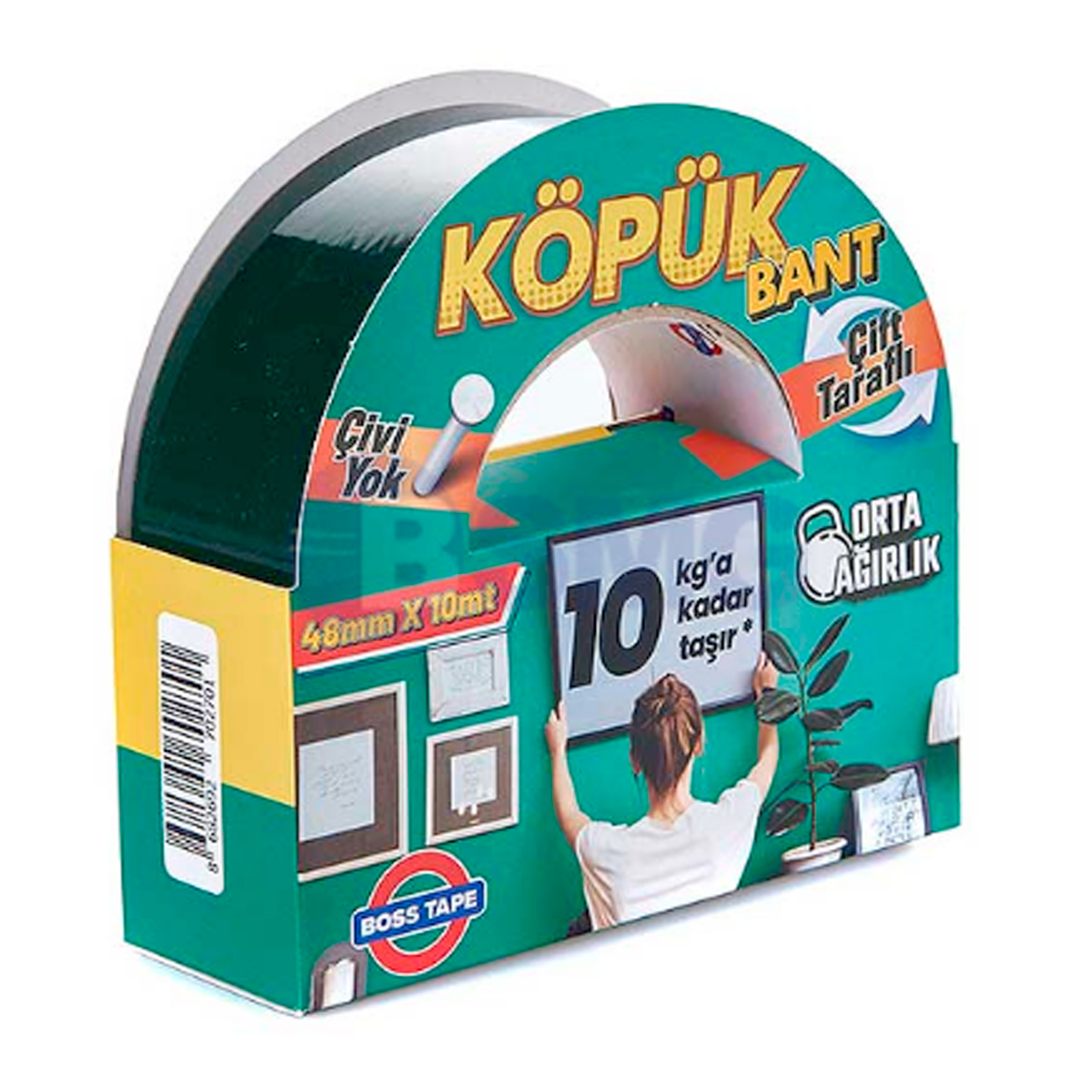 ორმხრივი სკოჩი ქაფოვან ფუძეზე 48მმ X 10მ (15კგ გამძლეობა)    026386