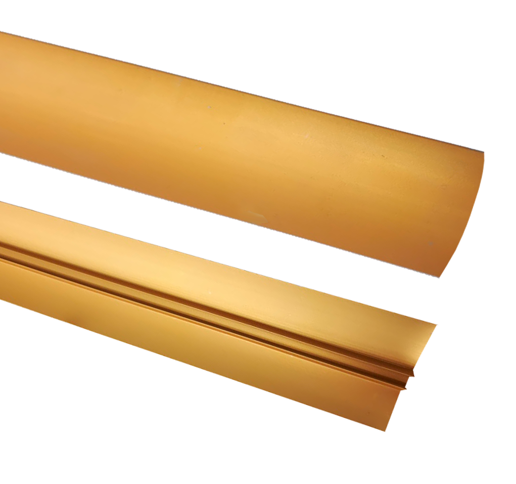 ალუმინის პროფილი 30 მმ გადამყვანი ღია ოქროსფერ 2.7 მ   017028