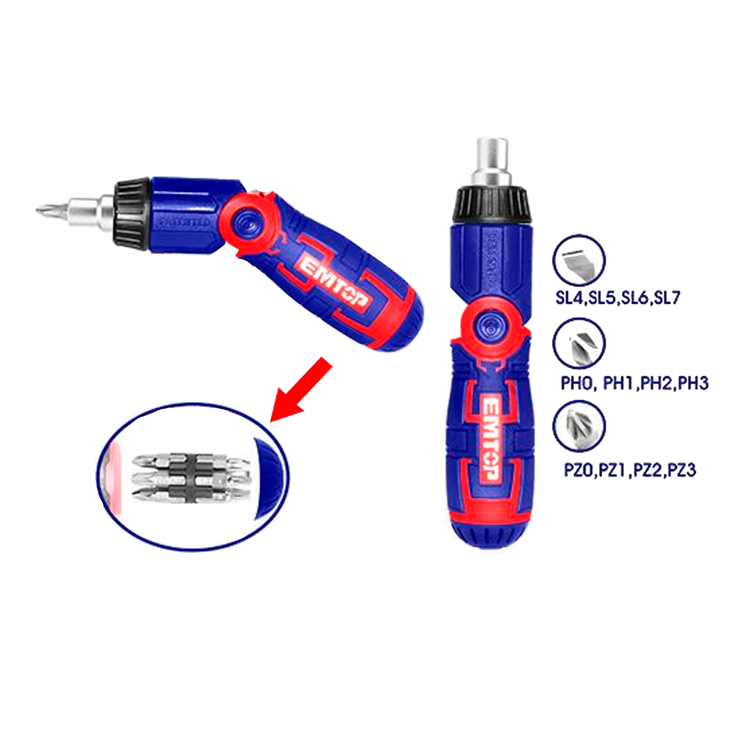 EMTOP სახრახნისი 13 IN 1   023352