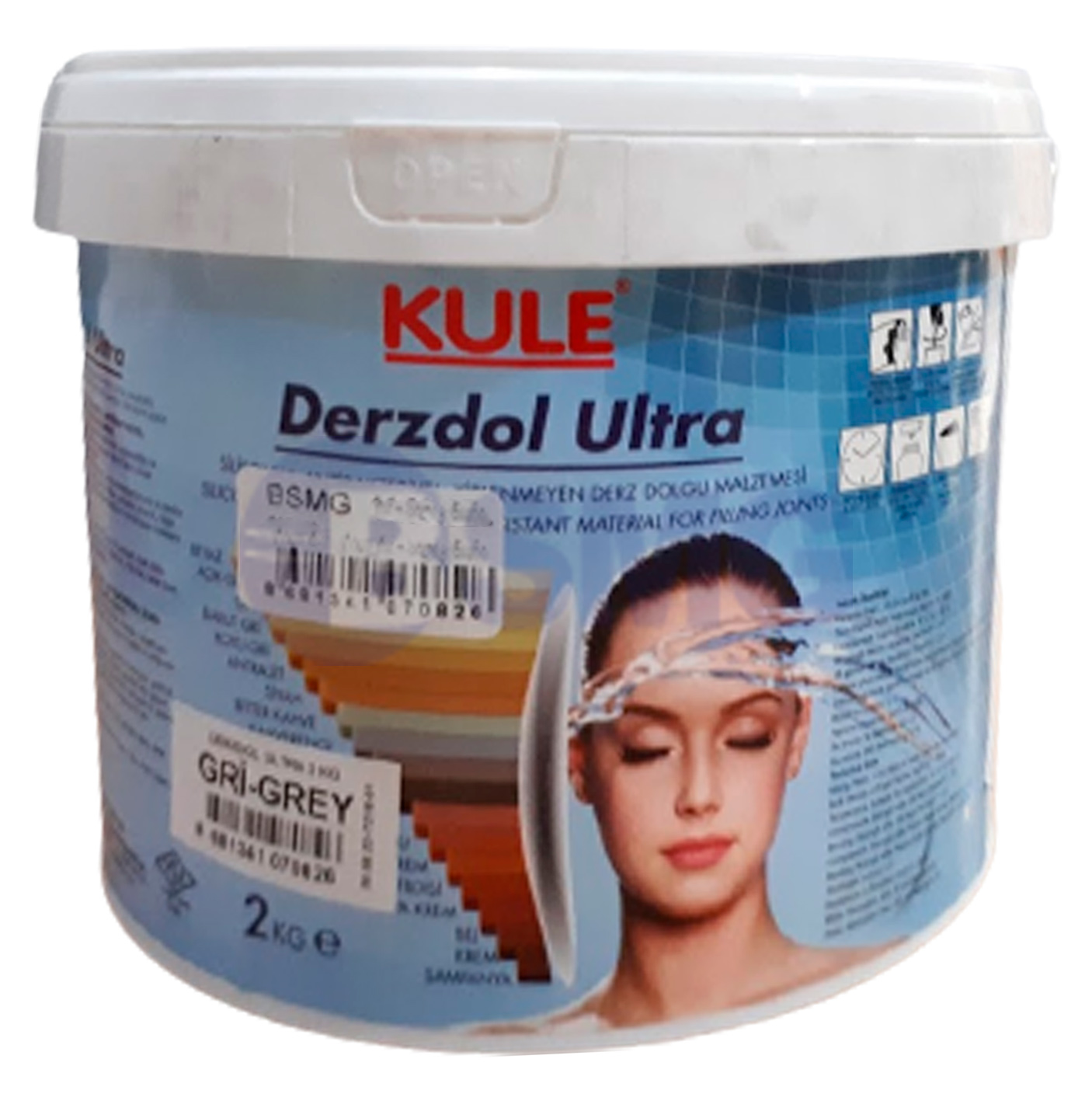 ფუგა Kule 2 კგ, მუქი ნაცრისფერი - სილიკონიანი    027909