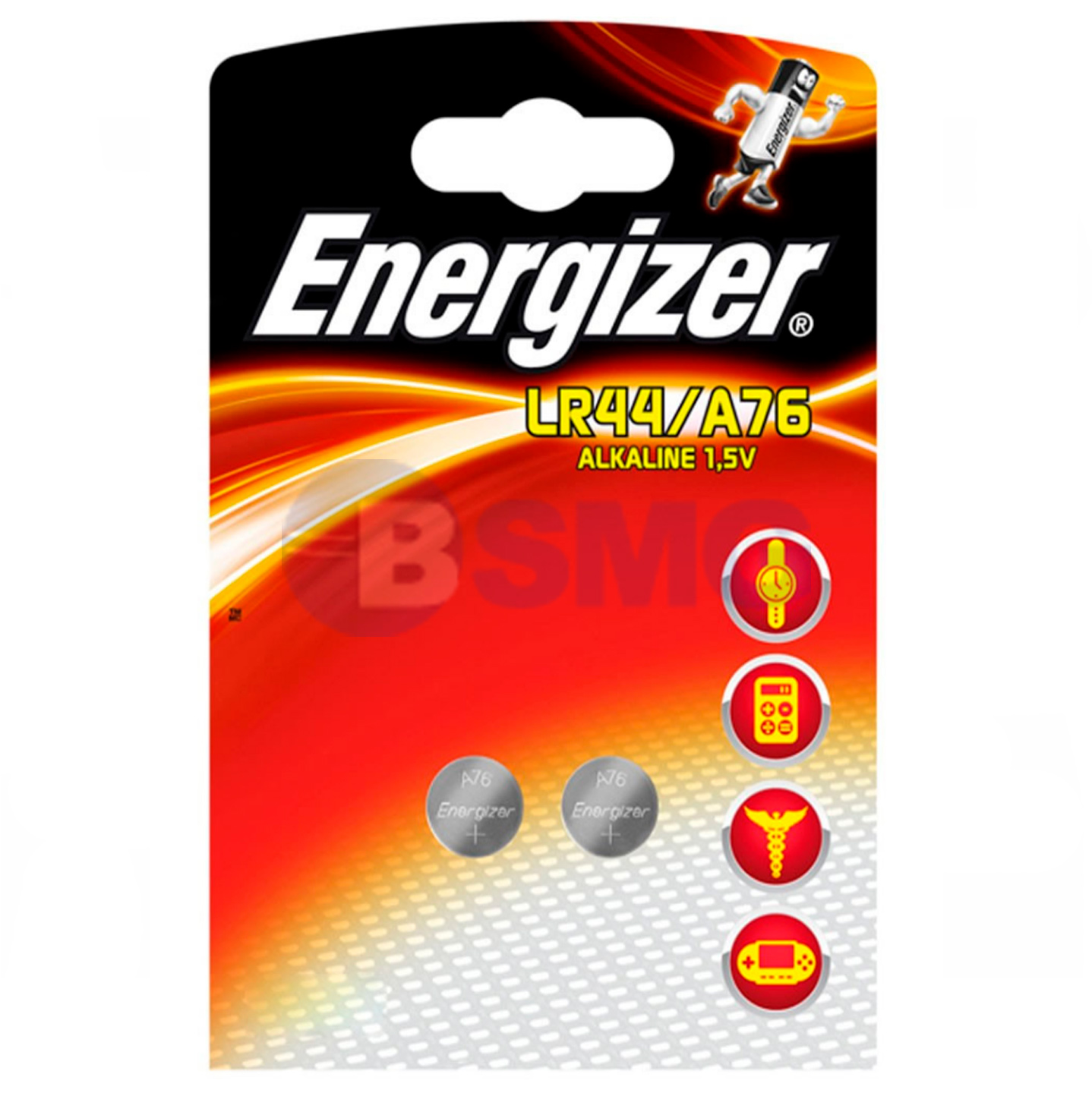 3071 Energizer Alkaline LR44 ელემენტი-ღილაკი, 2ც შეკვრა LR44-FSB2 (639317)  022105