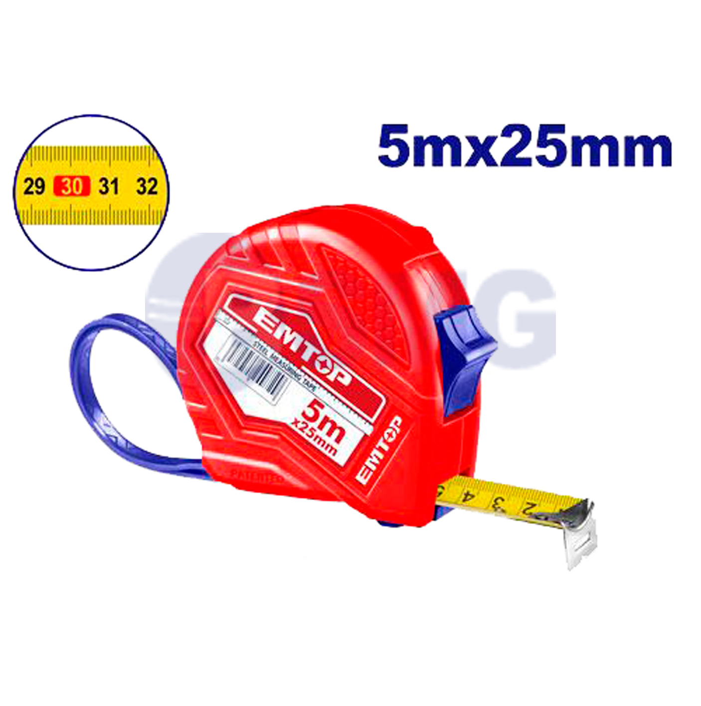 EMTOP საზომი რგოლი 25მმ 5მ EMTP15202  024768