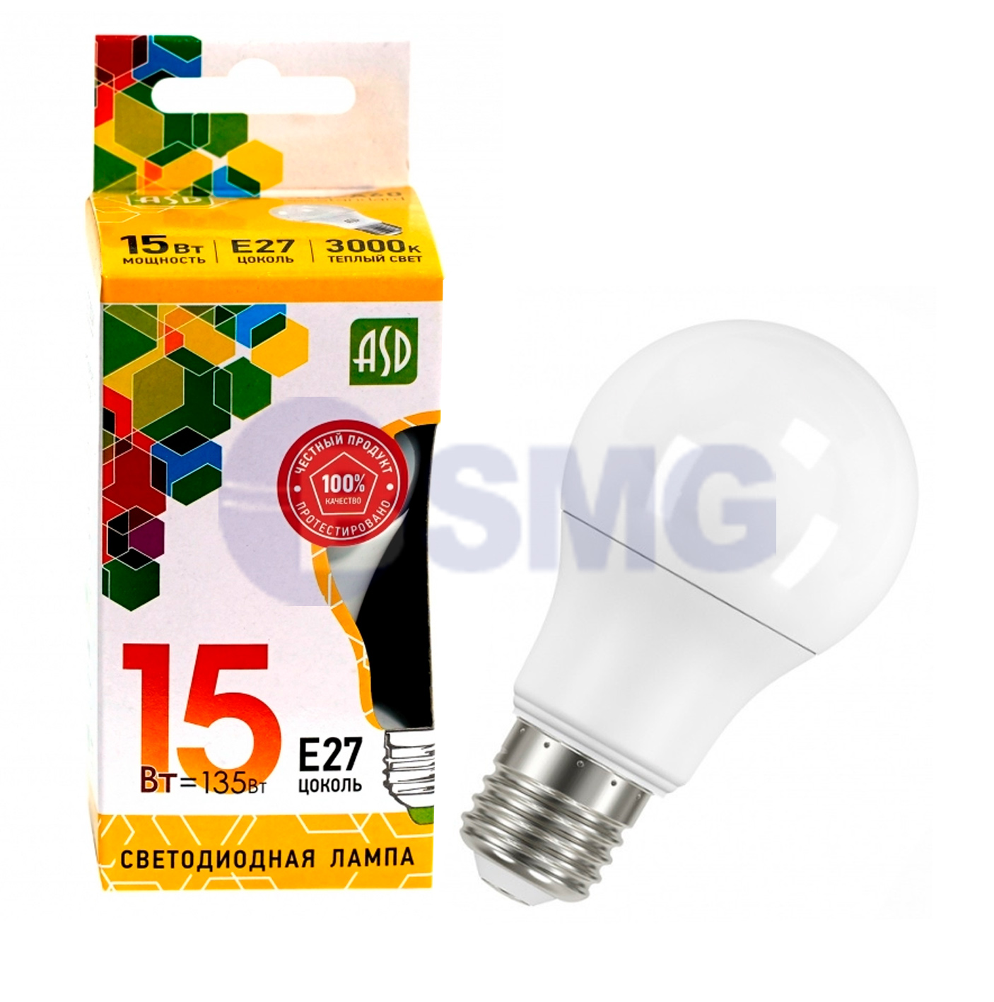 ლედ ნათურა 15ვ 3000 კ  026044