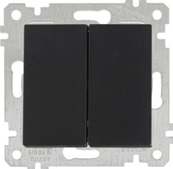 ჩამრთველი ორიანი შავი RITA TWOG.ONE WAY CONTROL BLACK  008970