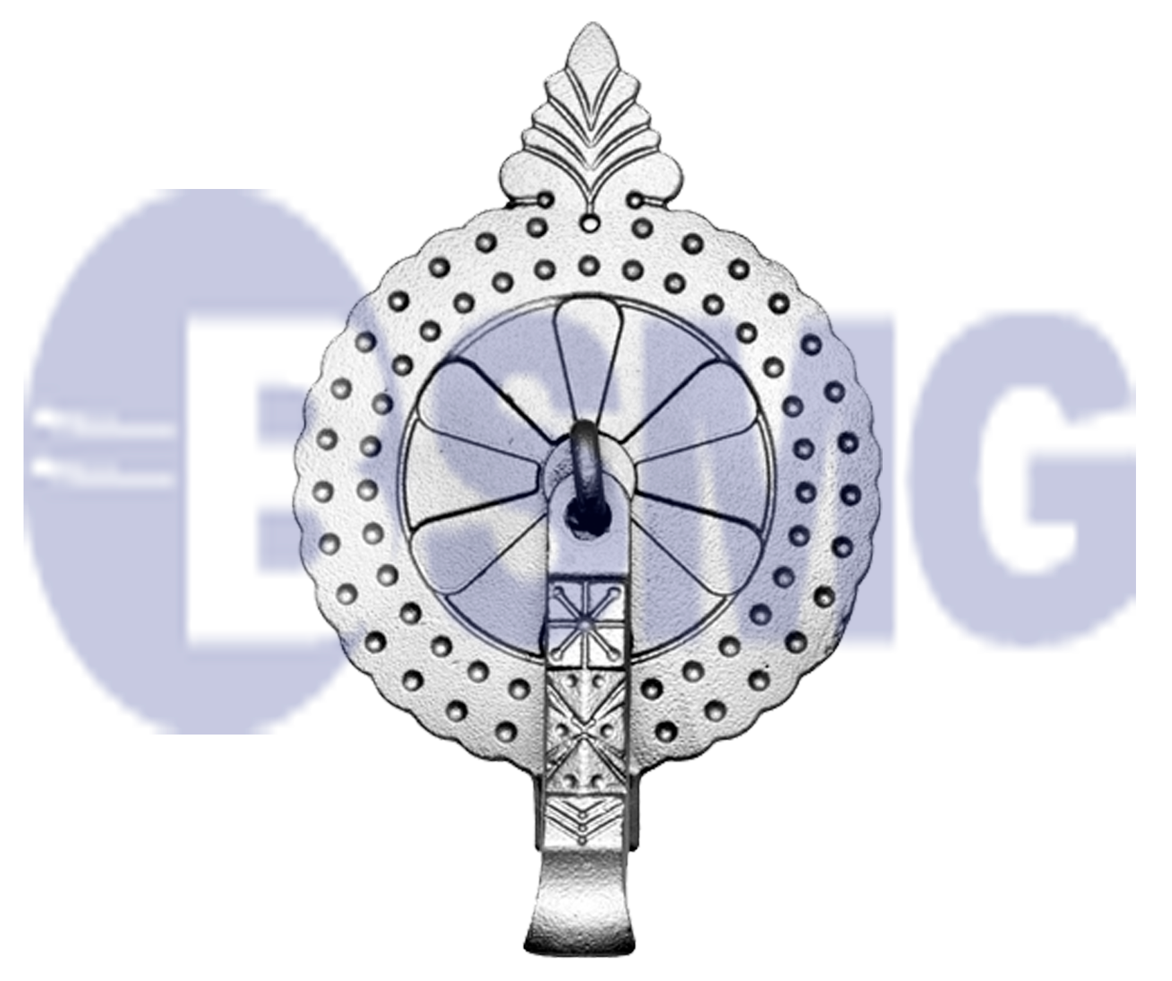 ლითონის  აქსესუარი, ფიგურა   22*31 მმ    013368