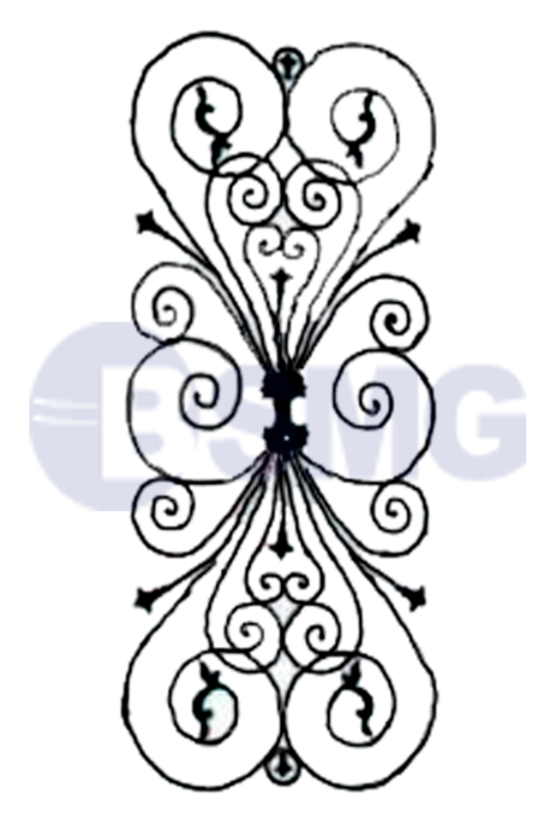 მოაჯირის კონსტრუქცია 80*180სმ   011385