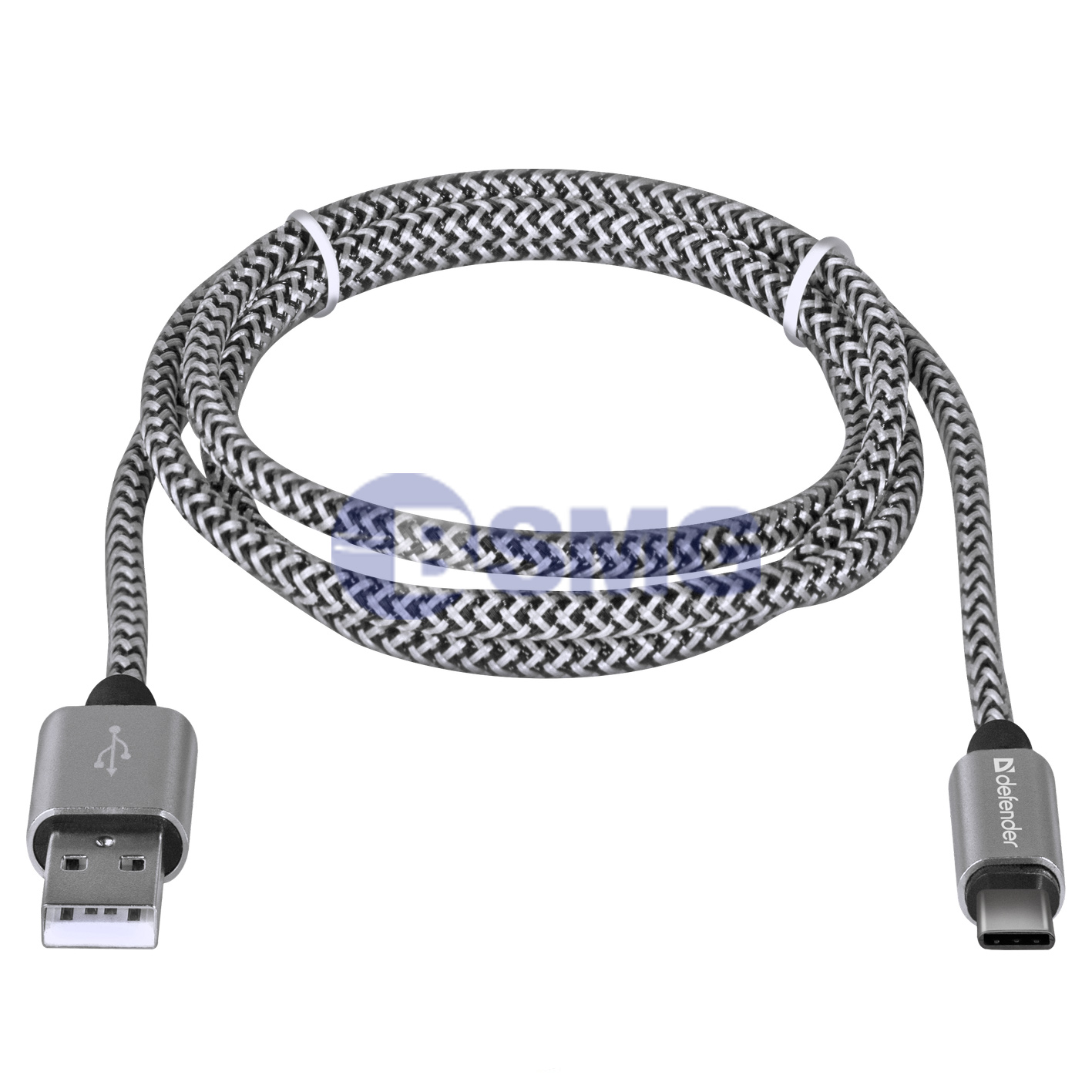 USB cable Defender USB09-03T PRO USB2.0 White, AM-Type-C, 1m, 2.1A    023800