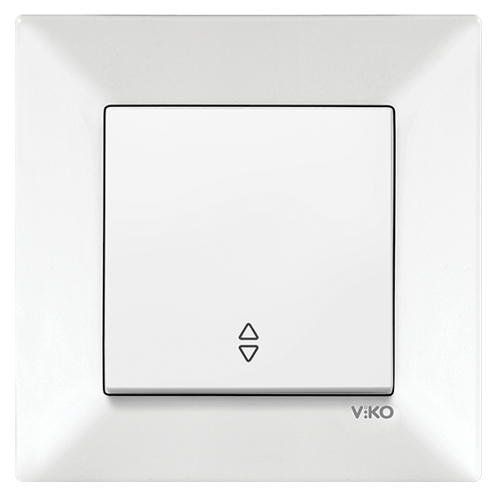 გადამრთველი VIKO MERIDIAN 1-ნი თეთრი რევერსით   004695