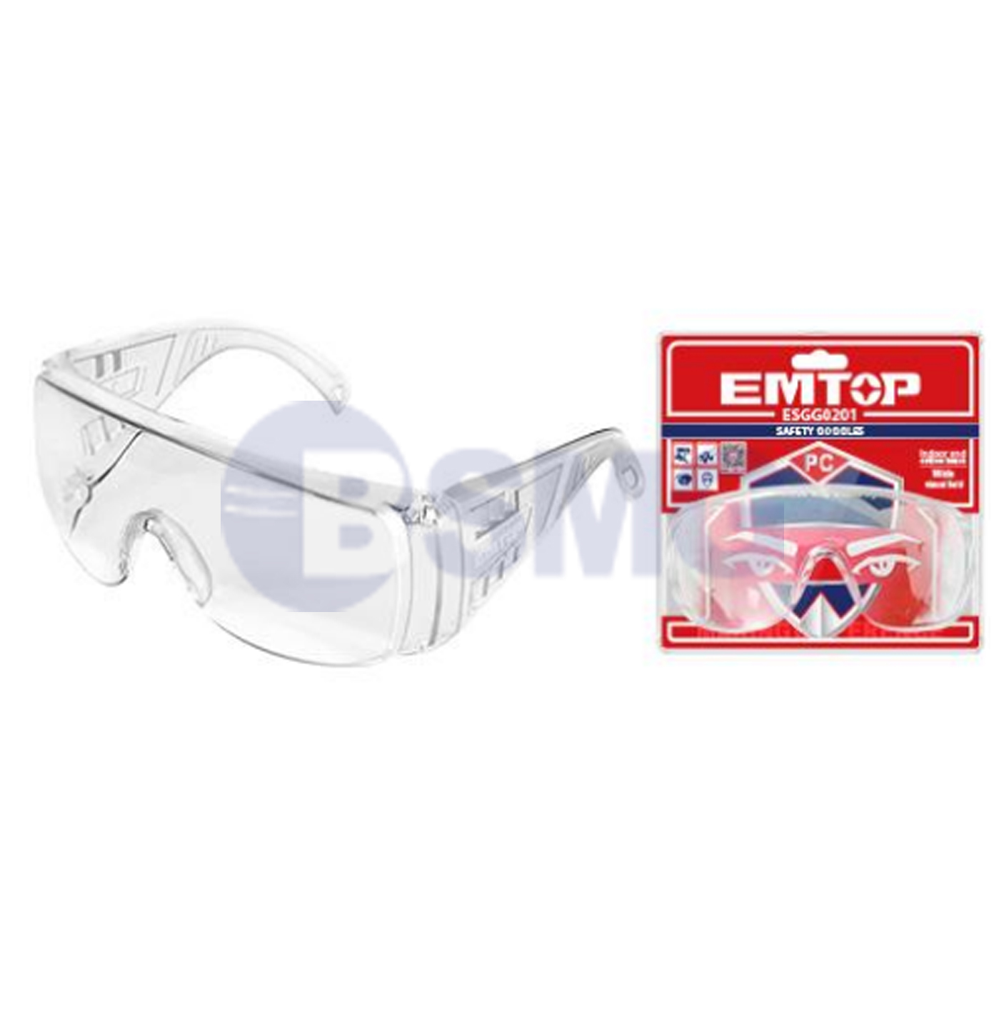EMTOP დამცავი სათვალე თეთრი ESGG0201   027998