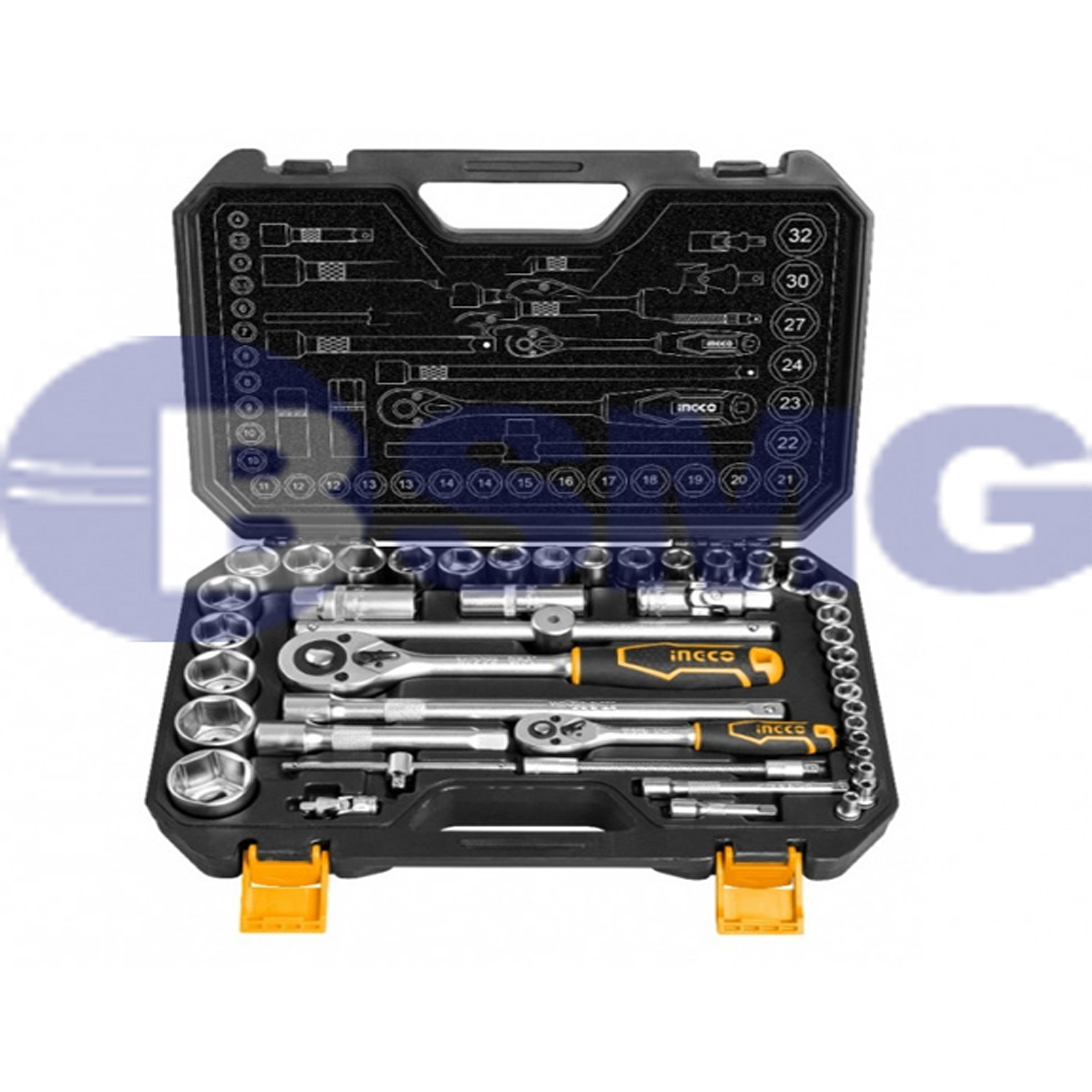 ქანჩის გასაღებების ნაკრები 44ც (HKTS42441)  004364