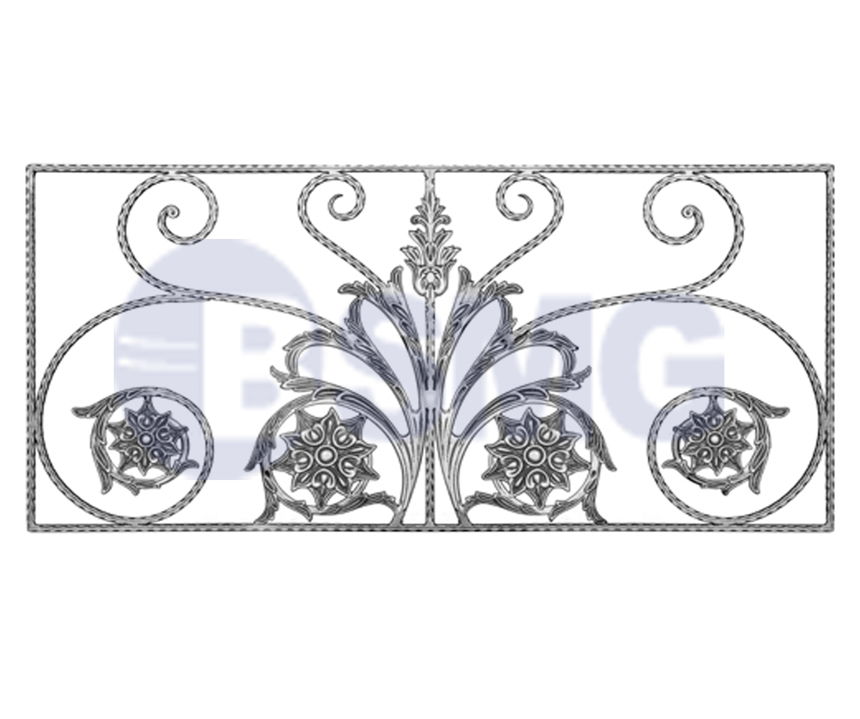 მოაჯირის კონსტრუქცია  12,5*6სმ     012791