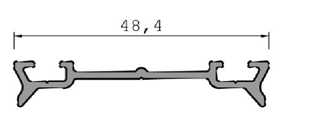 ფასადის მინის დამჭერი (ვერცხლი)  006268