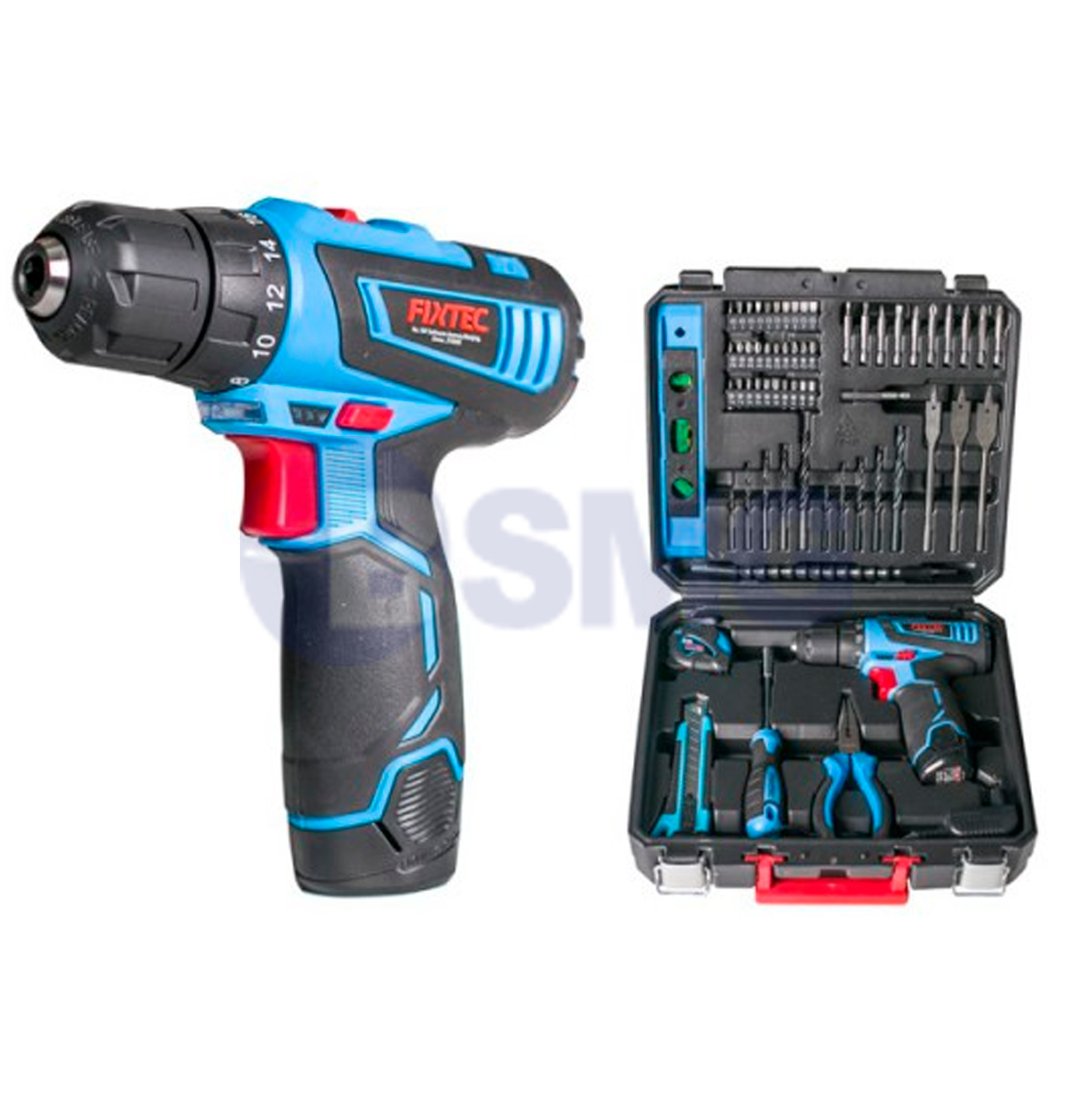 FCD120K60 შურუპავიორტის ნაკრები12ვტ/12V Li-ion CORDLESS DRILL KIT-12V   027686