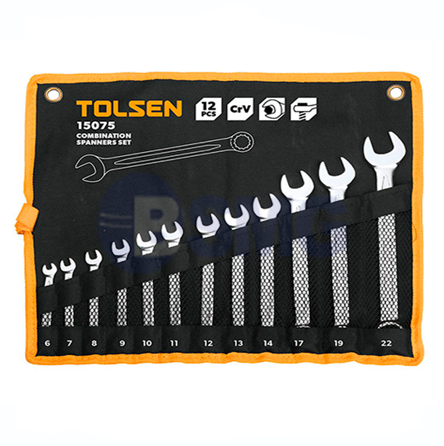 TOL31-15075 ქანჩის გასაღების ნაკრები 12ც.-იანი   000626