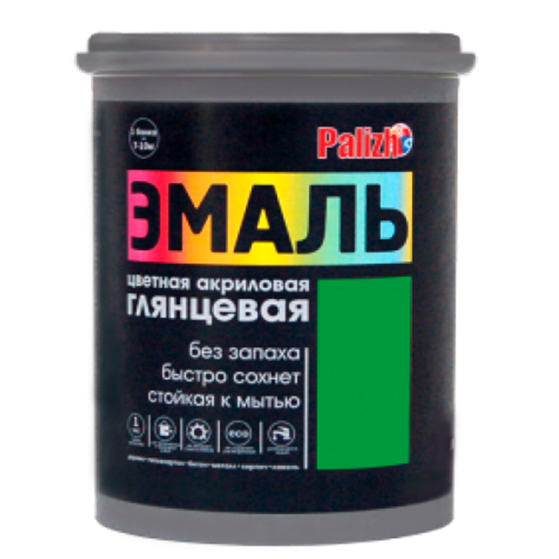 ემალი(აკრილის) 1.0კგ მწვანე უნივერსალური   020304