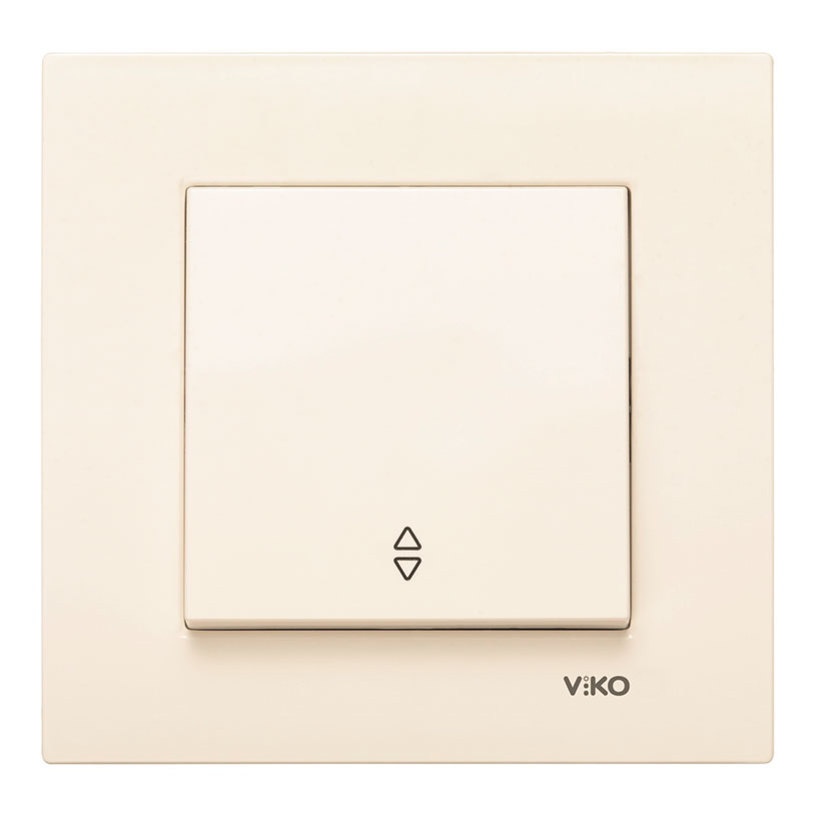 გადამრთველი VIKO KARRE 1-ნი რევერსიით კრემი  004724