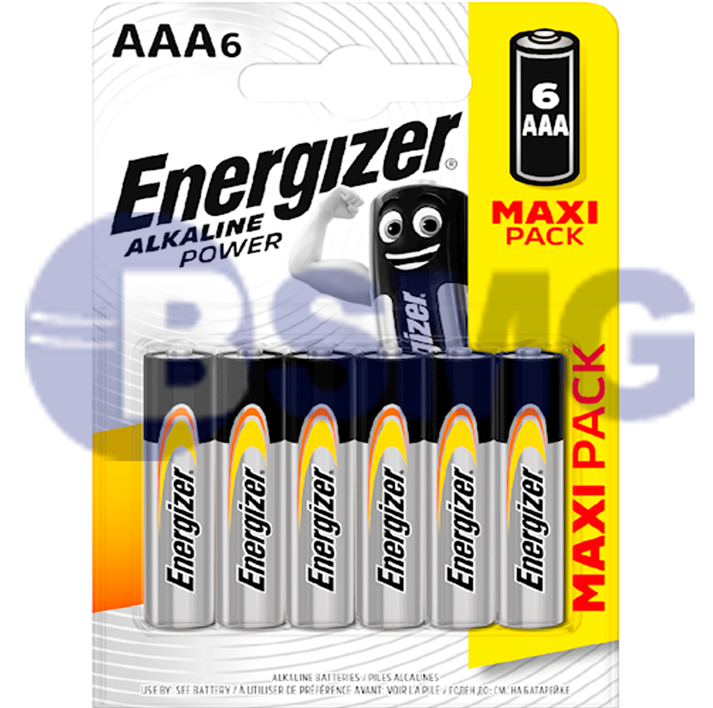 0815 Energizer Alkaline Power AAA ელემენტი, 6ც შეკრა LR03-FSB6 (E300132500)  020475