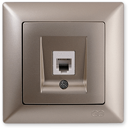 როზეტი VS METAL ANTRACIT ტელფონი  014942