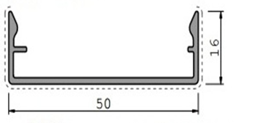 ფასადის ჰორიზონტალური ხუფი (ვერცხლი) 006271