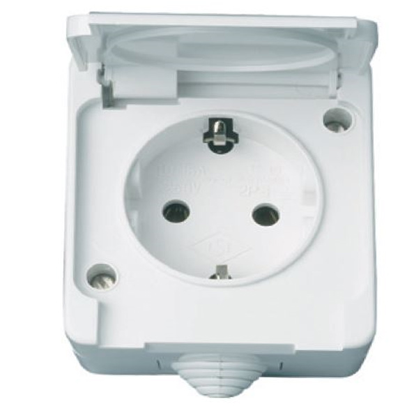 როზეტი MIS თ/რ გარე  დ/წ სახურავით   002104