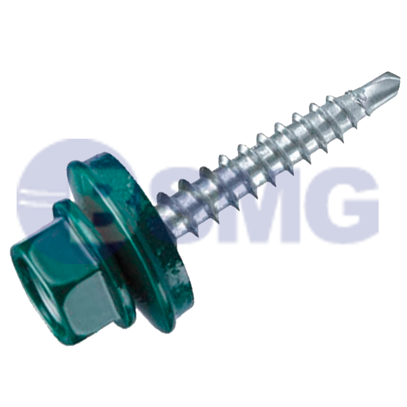 კრიშის შურუპი ლითონზე მწვანე 5.5*70 RAL6005 (60 ცალი) NAIL   017481