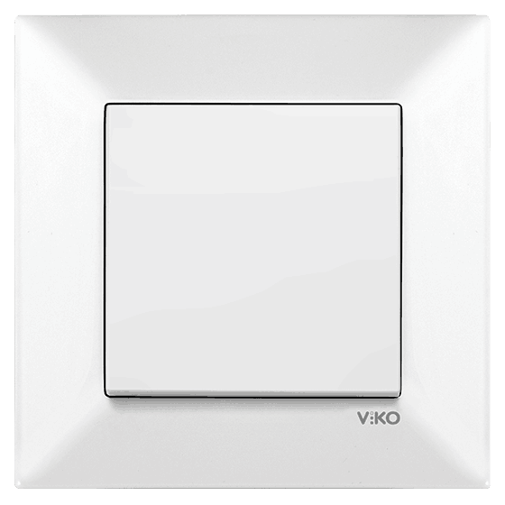 გადამრთველი VIKO MERIDIAN 1-ნი თეთრი   004690