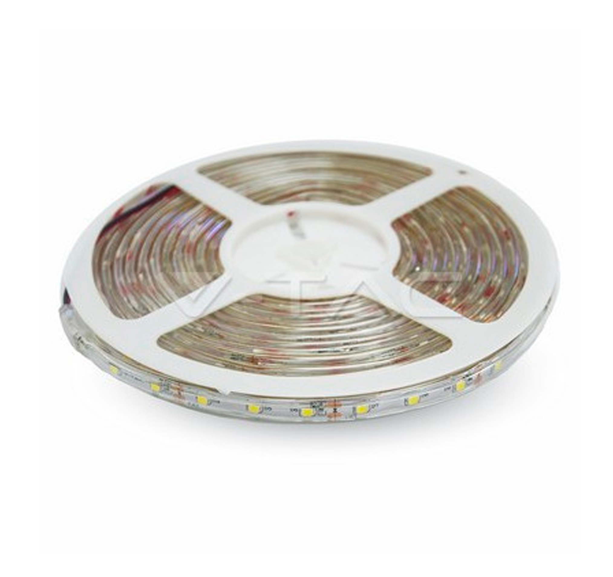 2135 - ლედ ლენტიLS 5050 30 LED თბილი  თეთრი წყალ გამტარი თეთრი PCB   008113