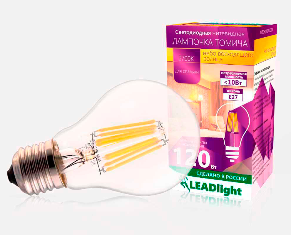 დიოდური ნათურა ლიდლაით სა 230-10-1 ე 27/27 3500კ სამზარეულოსთვის   026053