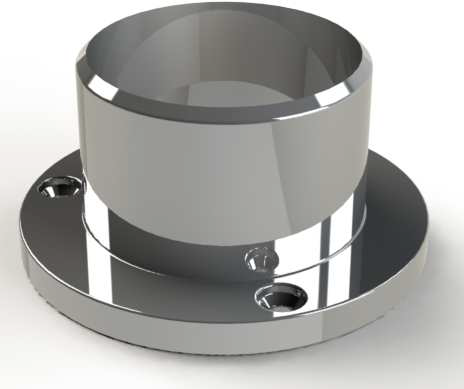 50მმ კედლის სამაგრი (მაღალი) ვერცხლი  006297