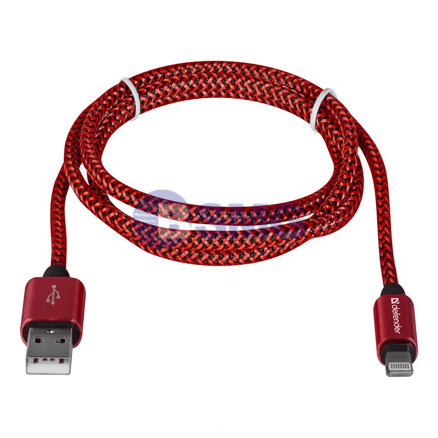 USB cable Defender ACH01-03T PRO USB2.0 Red, AM-LightningM,1m,2.1А  023805