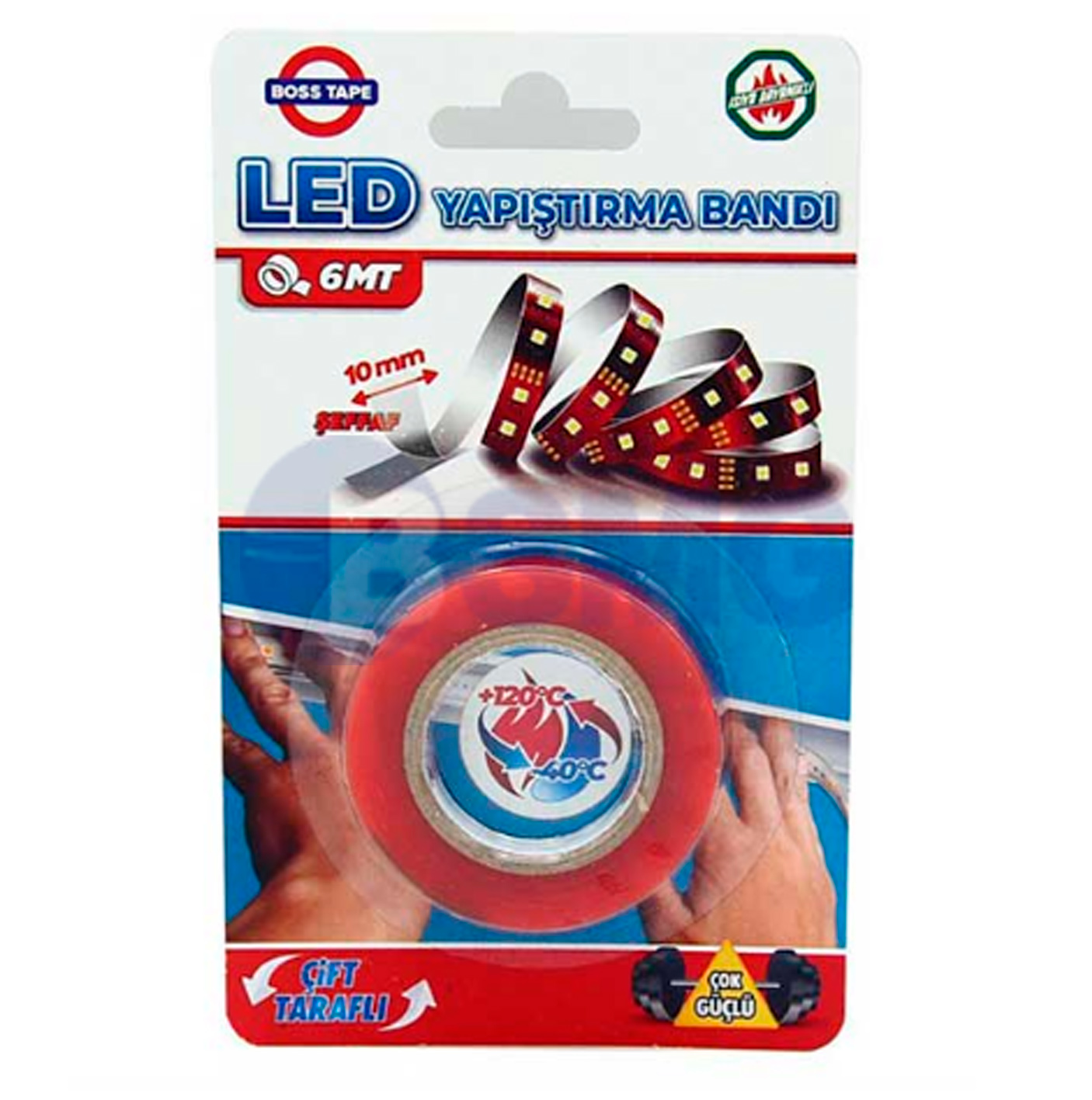 ლედ განათების მონტაჟის სკოჩი 10მმ X 6მ   026370