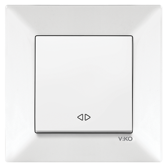 გადამრთველი VIKO MERIDIAN 1-ნი თეთრი ”პერმუტატორი”    004705