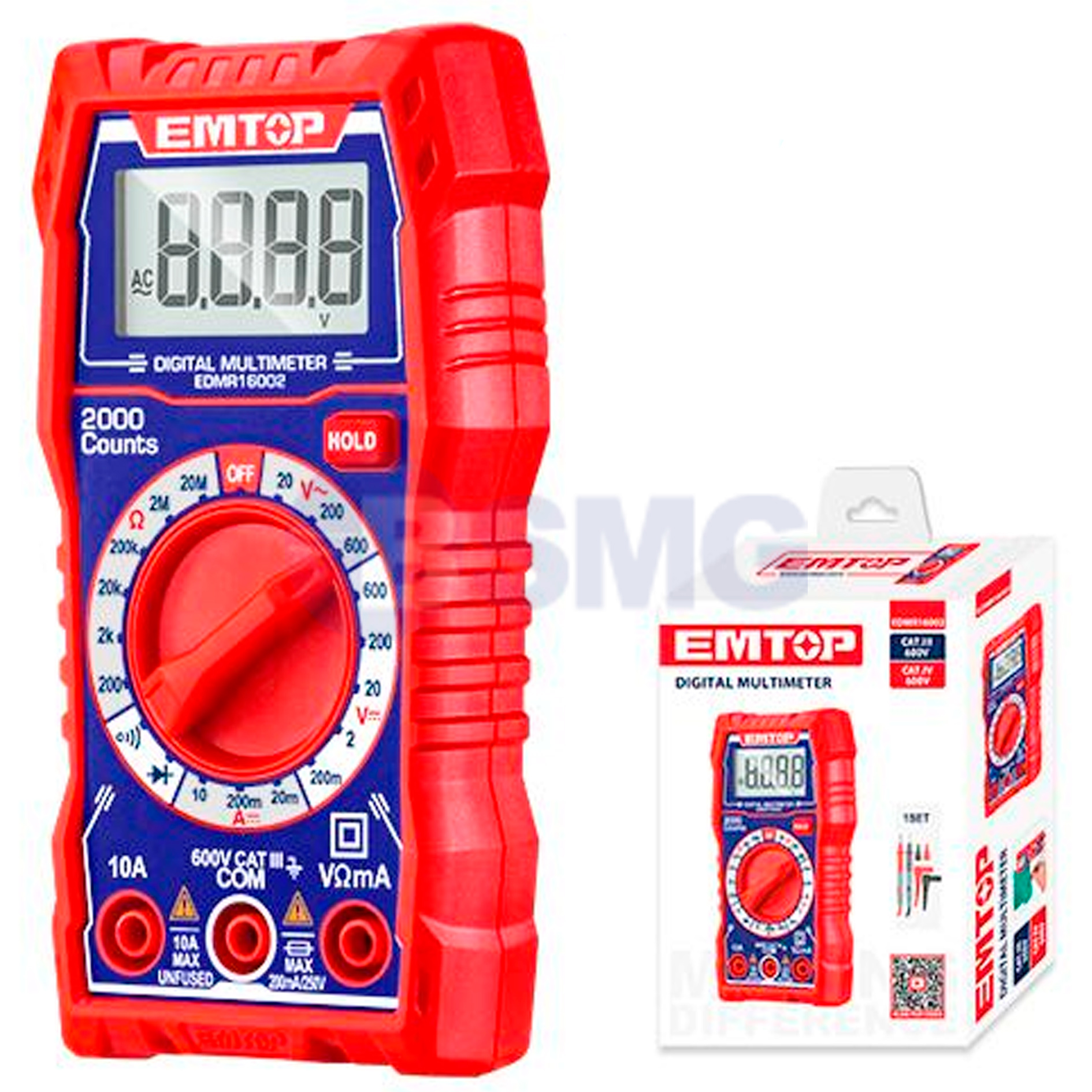 EMTOP ციფრული მულტიმეტრი EDMR16002    025515