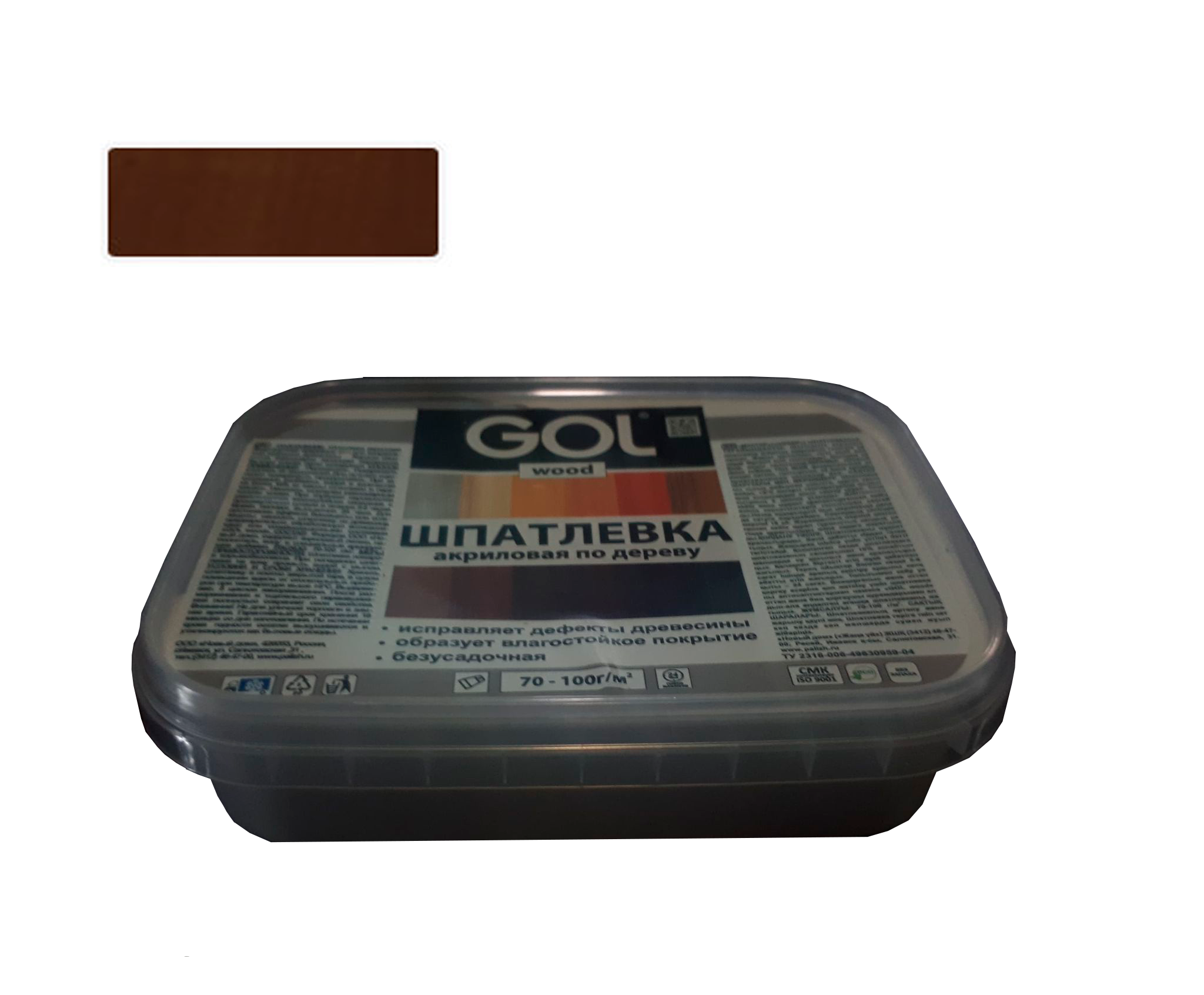 ფითხი აკრილის ხის 0,15კგ მახაგონი   007041