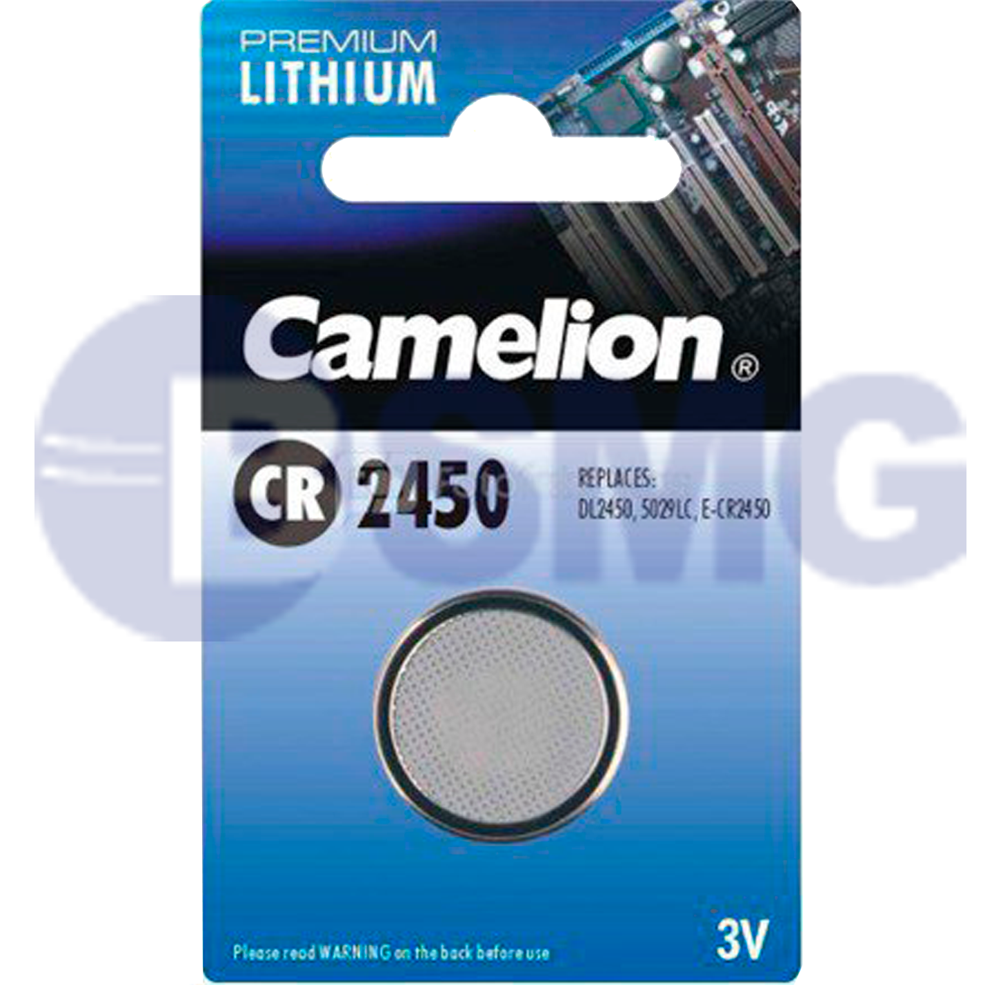 2725 Camelion CR2450 ლითიუმის ელემენტი-ღილაკი, 1ც შეკრა CR2450-BP1  012690