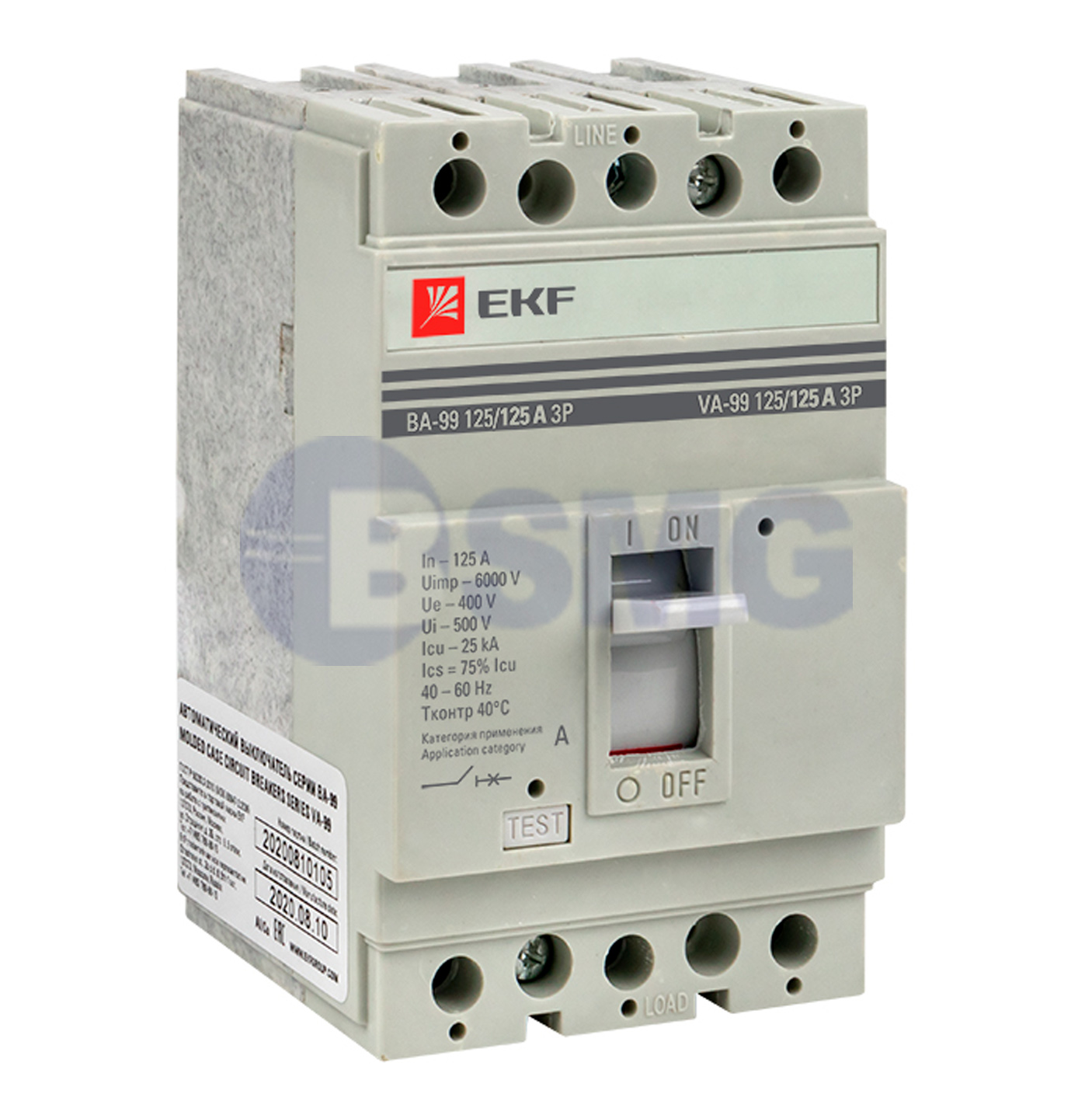 ავტ.ამომრთველი EKF BA-99 125/125 3P25KA    027073