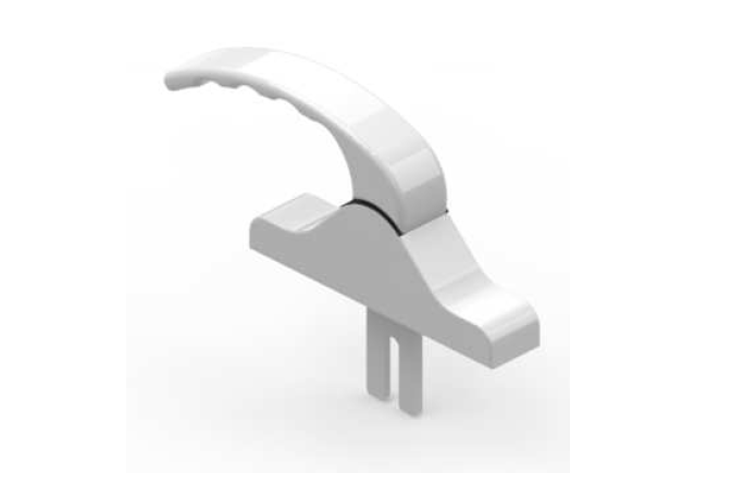 ალდოქსის ფანჯრის სახელური (ვერცხლი)  006445