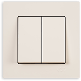 გადამრთველი VIKO KARRE 2-ნი თეთრი   004721