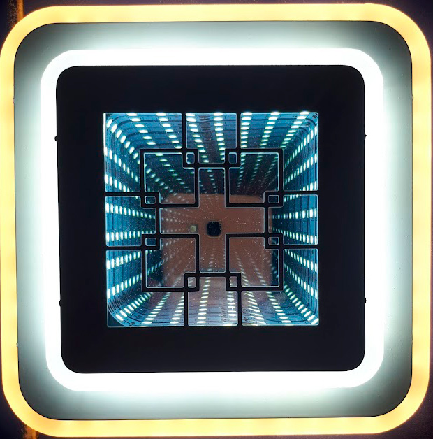 3808 QY-9 შუშის გალოგენი 3D. 160MM White+Warm     026437