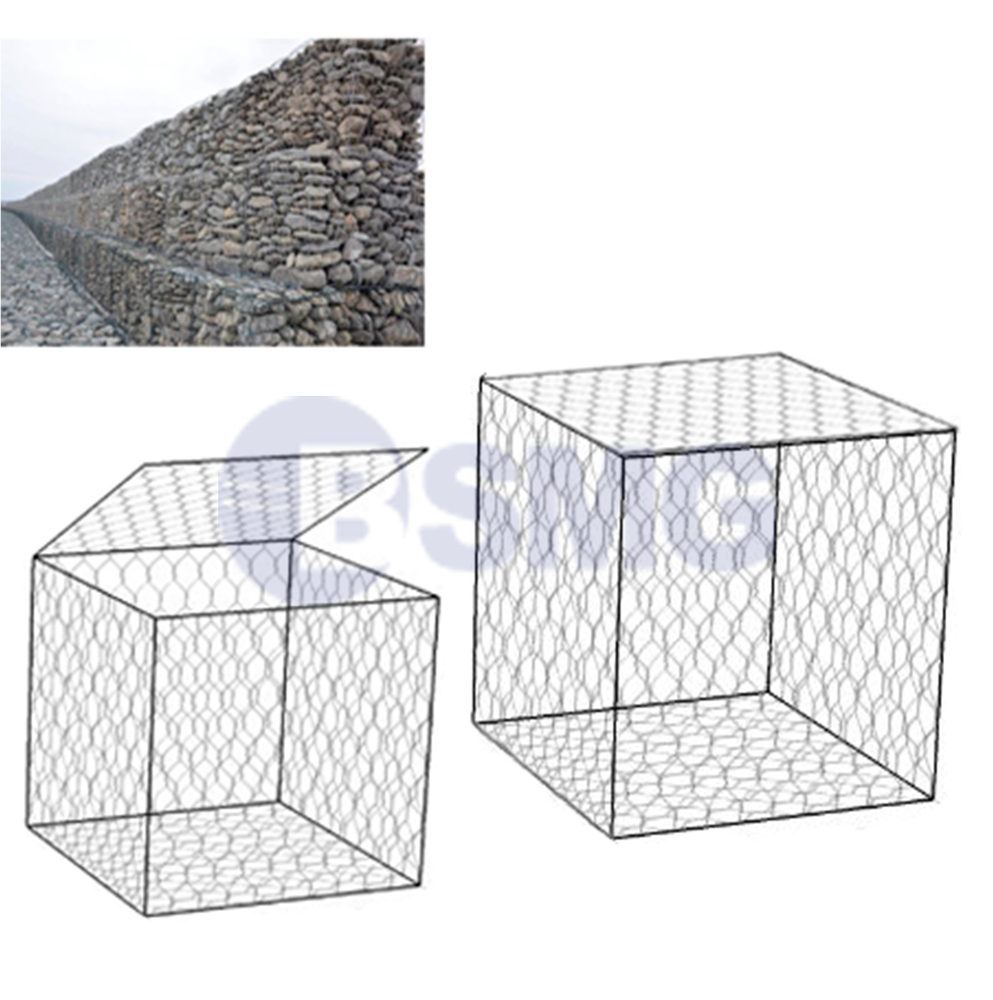 გაბიონი  2*1*1  ( 10 კვ/მ )  020259