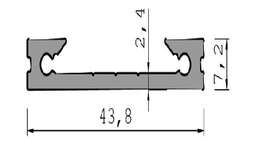 ფასადის ტიხრის ბალიშის ბუდე 006698