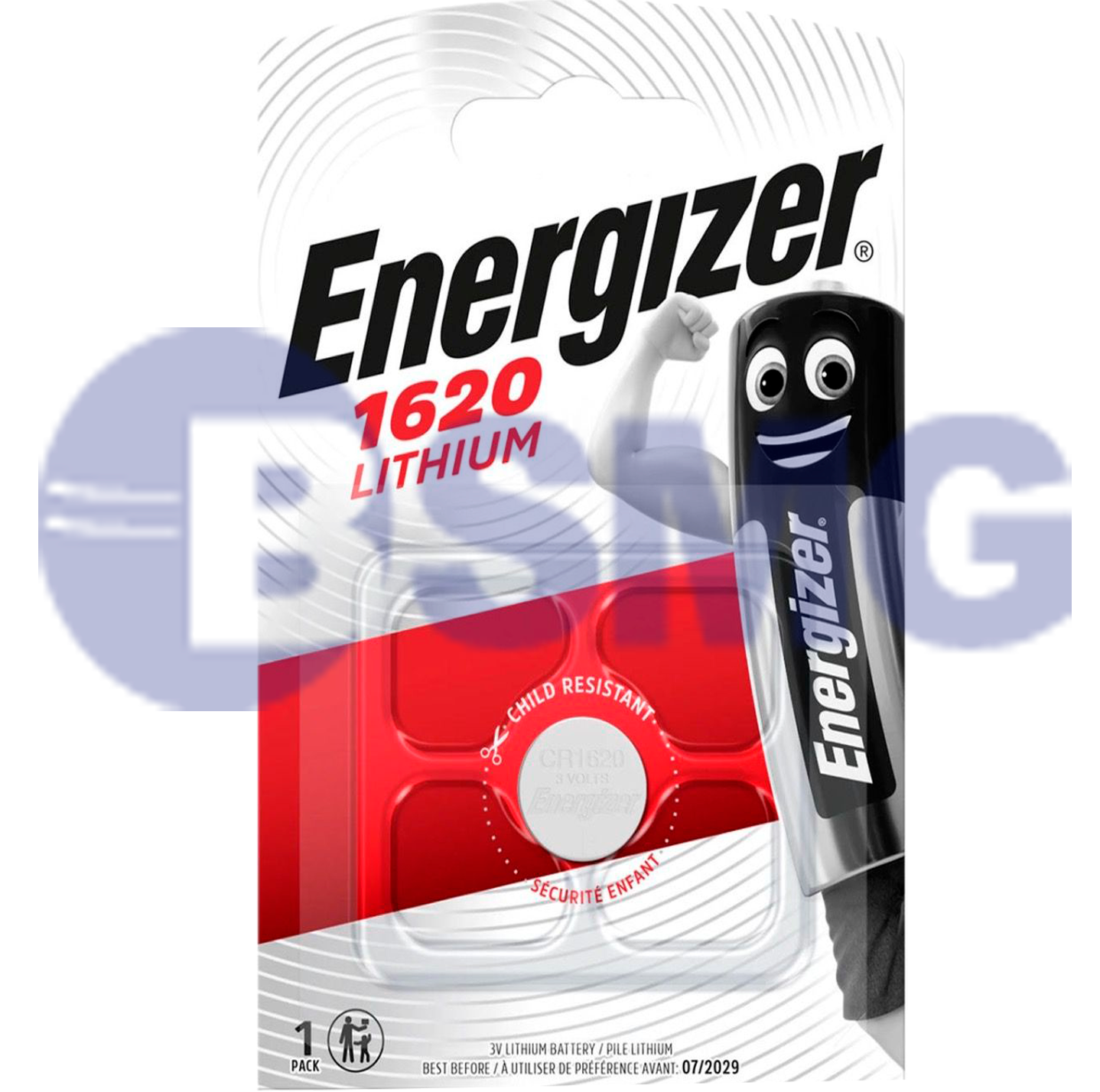 3002 Energizer 2016 ლითიუმ ელემენტი-ღილაკი, 1ც შეკრა 2016-FSB1 (638710)  016163