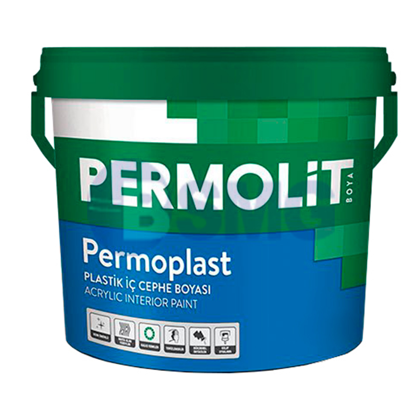PERMOLIT PERMOPLAST Plastic Interior Paint / შიდა მოხმარების საღებავი აკრილის ფუძეზე 119 - 10 kg   004992