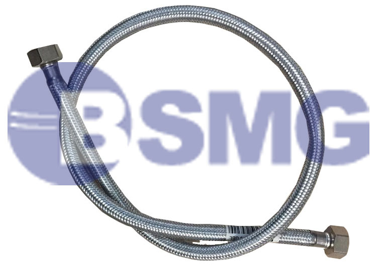 უჟანგი დრეკადი შლანგი 1/2-1/2 13მმ 30სმ მსხვილი  014582