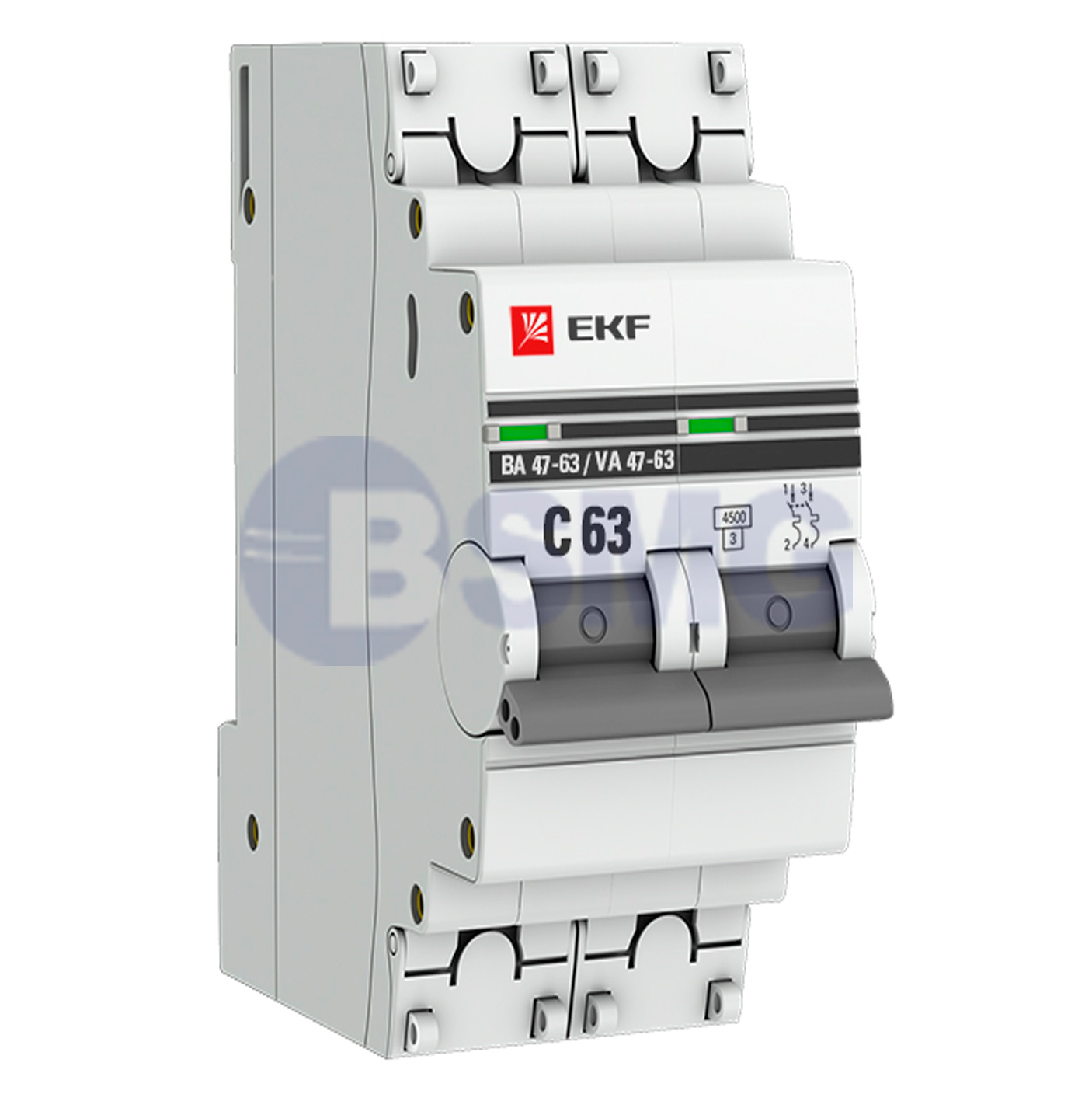 ავტ.ამომრთველი EKF 2P63A    027054