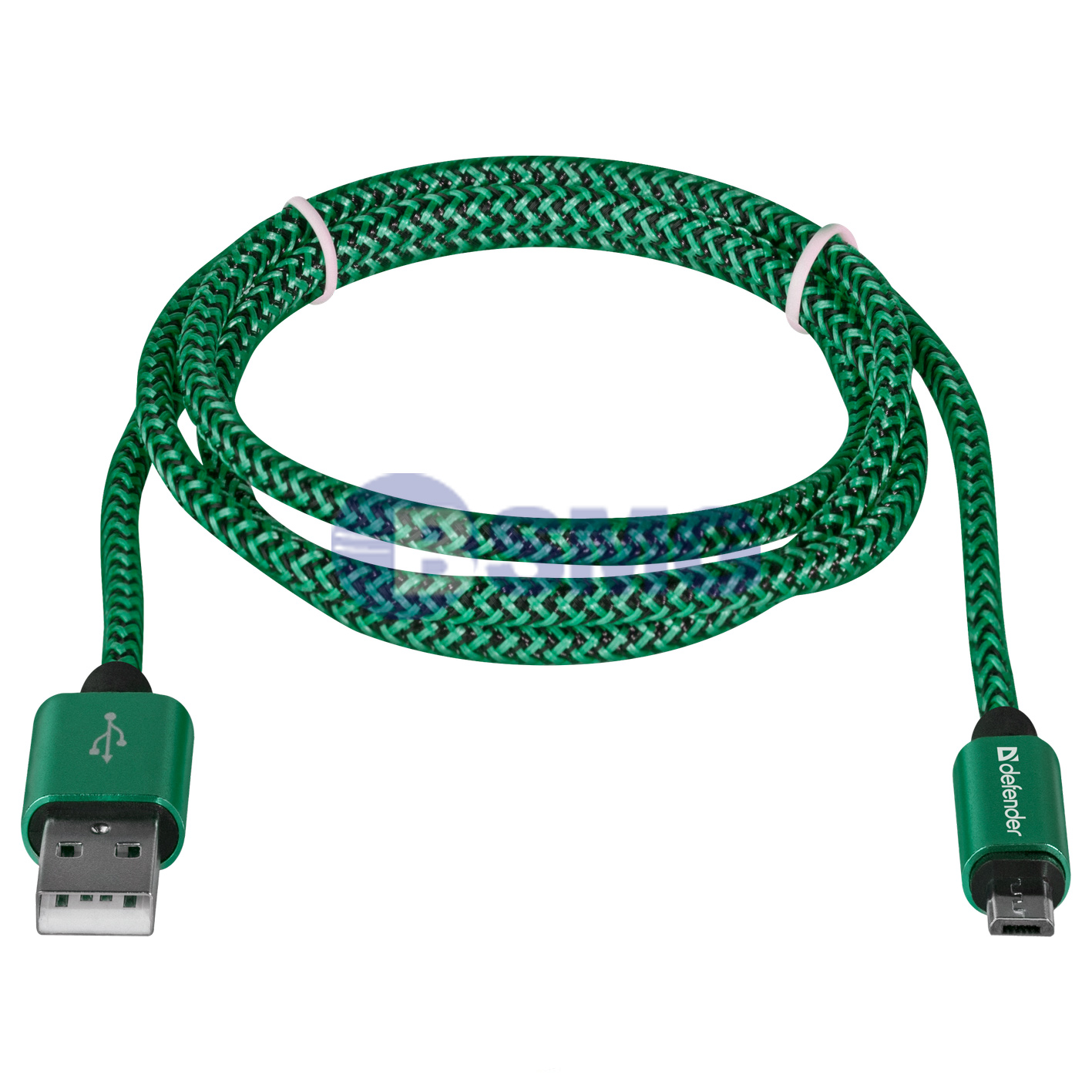 USB cable Defender USB08-03T PRO USB2.0 Green, AM-MicroBM, 1m, 2.1A  023803