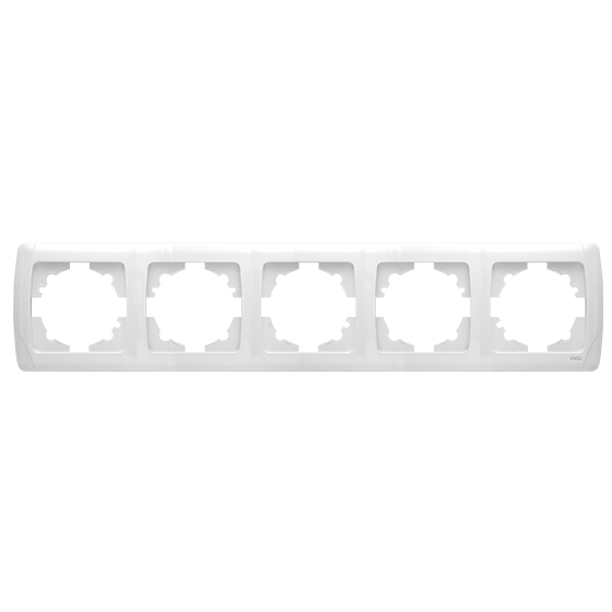 ჩამრთველ-როზეტის კანტი VIKO CARMEN 4-ნი თეთრი "ჰორიზონტალური"   004666