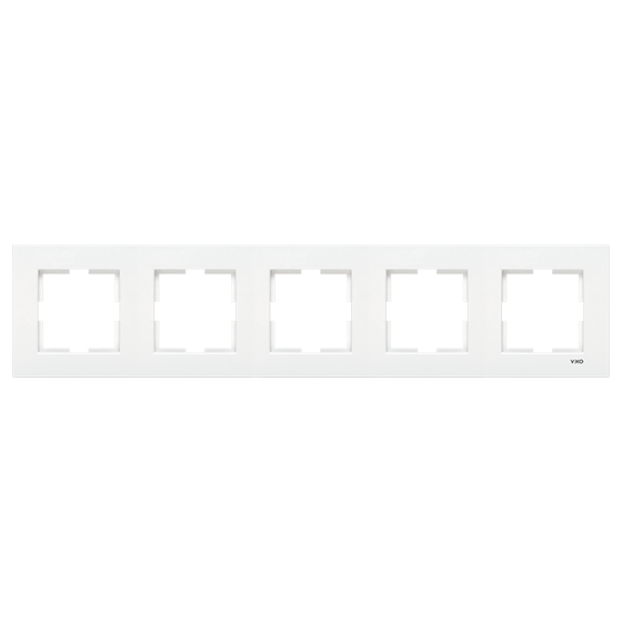 ჩამრთველ-როზეტის კანტი VIKO KARRE 5-ნი კრემი "ჰორიზონტალური"   004678